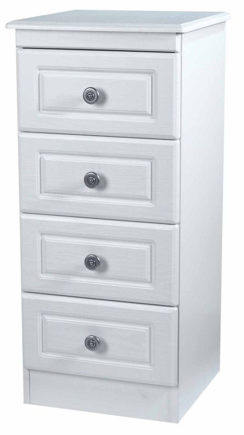 Image of Welcome Furniture Pembroke 4 Drawer Chest With Locker - Light Oak