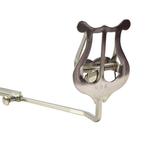 Image of Apm Clamp On Flute Lyre - Silver