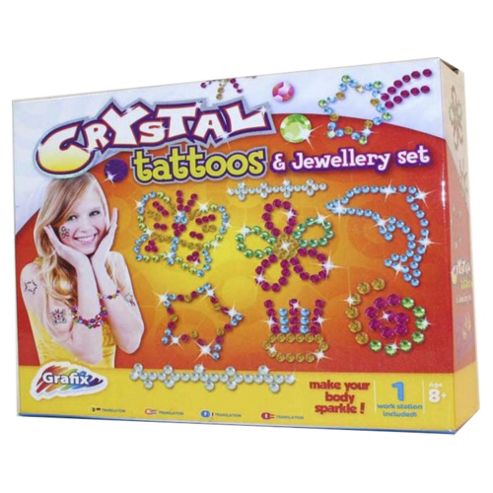 Image of Grafix Crystal Tattoos And Jewellery Set
