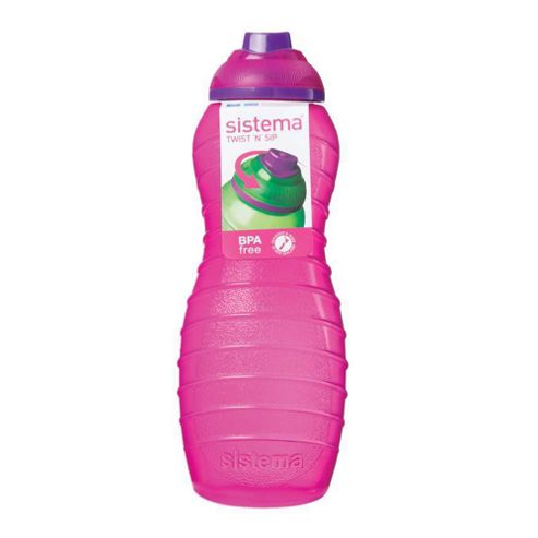 Image of Sistema Twist Drinks Water Bottle, 700ml, Pink