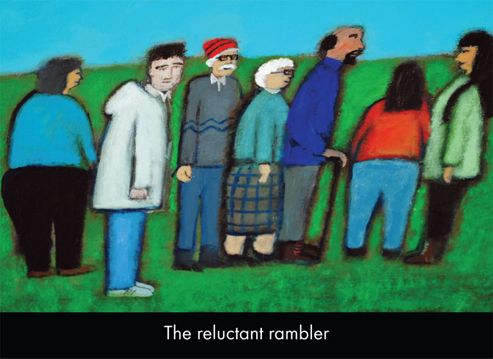 Image of Holy Mackerel The Reluctant Rambler Greetings Card