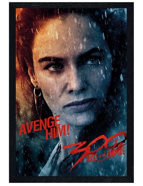Image of Black Wooden Framed 300 Rise Of An Empire Avenge Him Poster