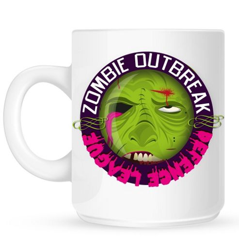 Image of Zombie Outbreak Defence League 10oz Ceramic Mug