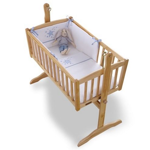 Image of Clair De Lune 2pc Crib Bedding Set (stardust Blue)