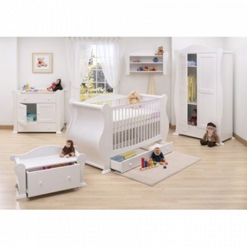 Image of Tutti Bambini Marie 7 Piece Room Set - White
