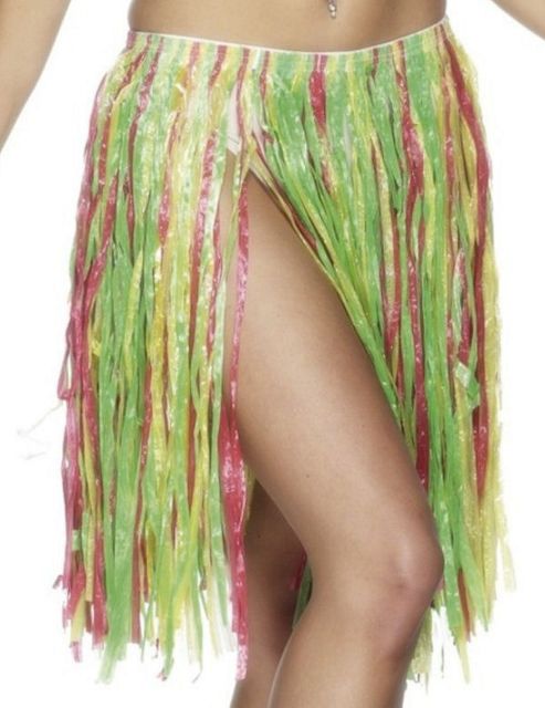 Image of 56cm Hawaiian Hula Skirt Multicolour