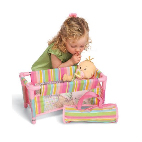 Image of Baby Stella Take Along Travel Cot With Carry Case 12m+