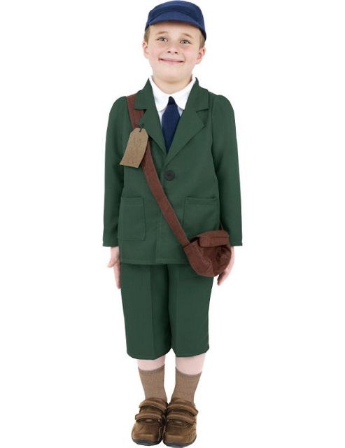 Image of Ww2 Evacuee Boy - Child Costume 7-9 Years