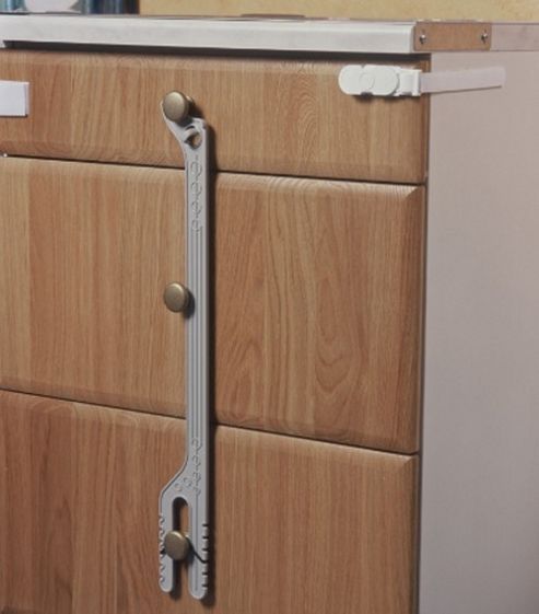 Image of Safetots Chest Of Drawers Lock Grey