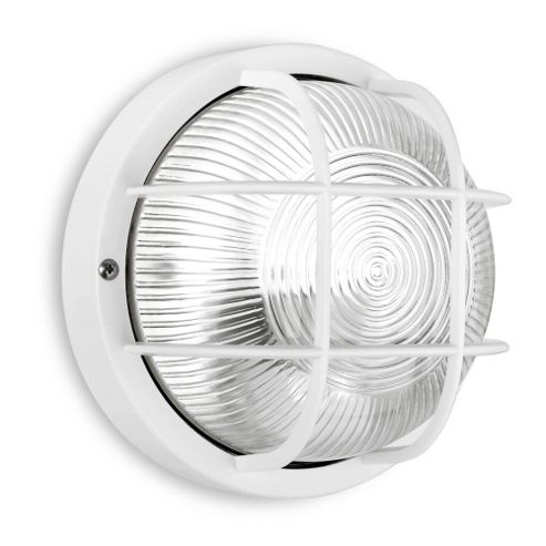 Image of Pendle Ip44 Round Led Bulkhead Light In White