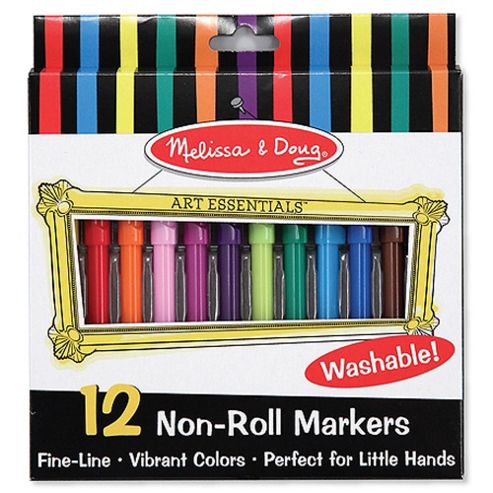 Image of Melissa And Doug Non-roll Markers Set