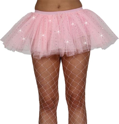 Image of Pink Sequin Tu-tu - Adult Costume Size: 10-14