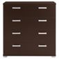Fresno 4 Drawer Chest, Brown