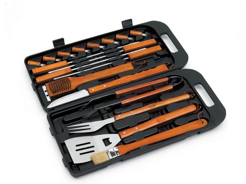Image of Landman 0296 Bbq Tool Kit In Case 18pce