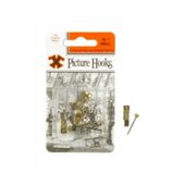 Shaw X Picture Hooks Brass Plated No.1 X50