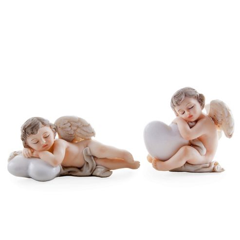 Image of Set Of Two Christmas Cherub Ornaments