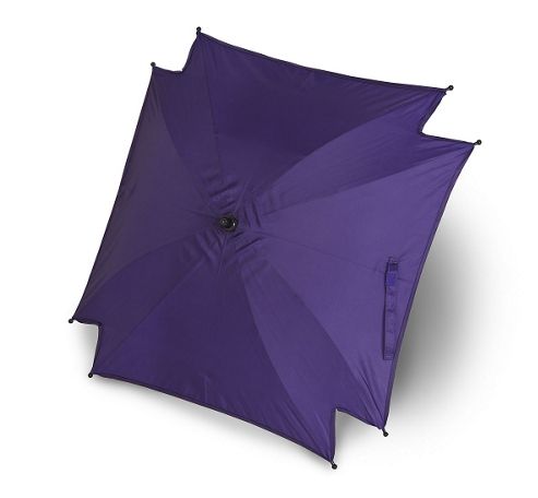Image of Universal Pram Pushchair Sun Parasol - Sun Umbrella Shade Canopy - Purple