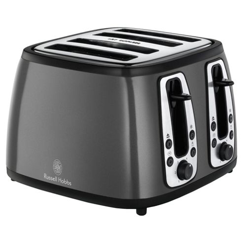 Image of Russell Hobbs 19163 4 Slice Toaster - Grey