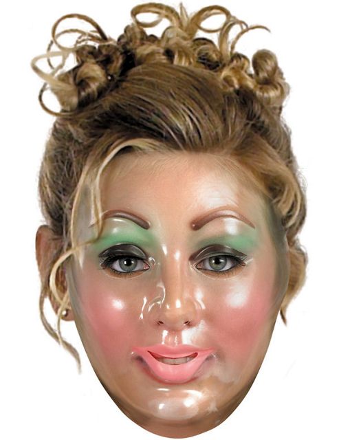 Image of Adult Transparent Young Woman Mask