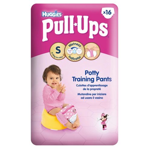 Image of Huggies Pull-ups Potty Training Pants - Size 4 - Small - Girl - 16 Pack