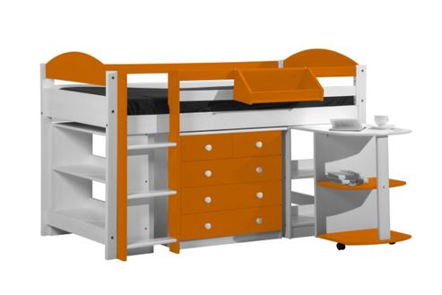 Image of Maximus Mid Sleeper Set 1 White With Orange Details