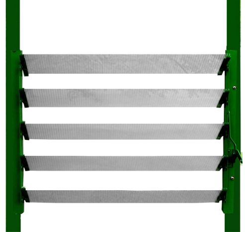 Image of Nison Greenhouse Universal Louvre Vent In Dark Green