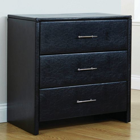 Image of Homestead Living Reposo 3 Drawer Chest - Black