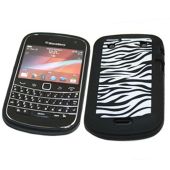 SoftSkin Skin Case for BlackBerry 9900 Bold Touch - Black Zebra