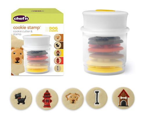 Image of Chef'n Cookie Cutter And 5 Stamp Set, Dogs