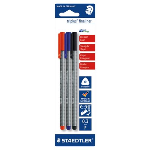 Image of Staedtler Triplus Fineliner Blister 3 Asst