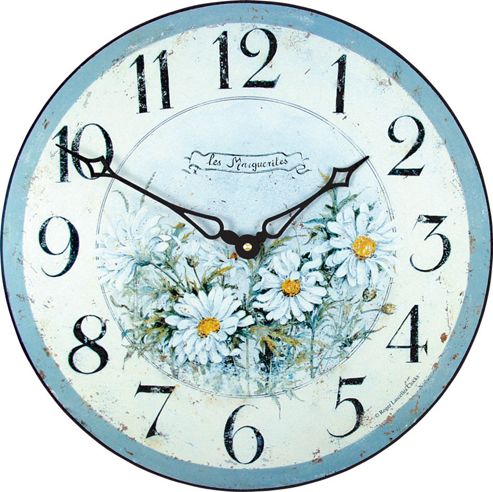 Image of Roger Lascelles Clocks Wild Daisies Wall Clock