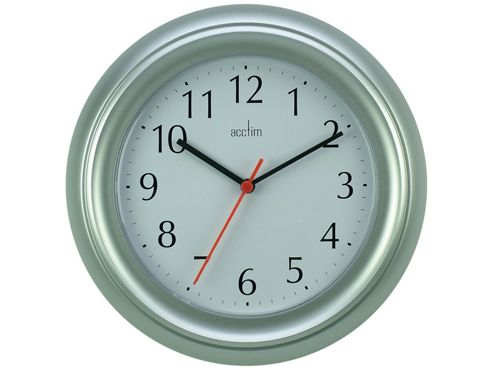 Image of Acctim 21417 Wycombe Wall Clock Silver
