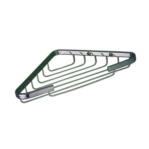 Image of Gedy Dakota Corner Basket In Chrome