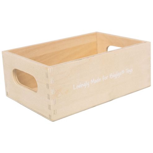 Image of Bigjigs Toys Bjf097 Wooden Food Crate