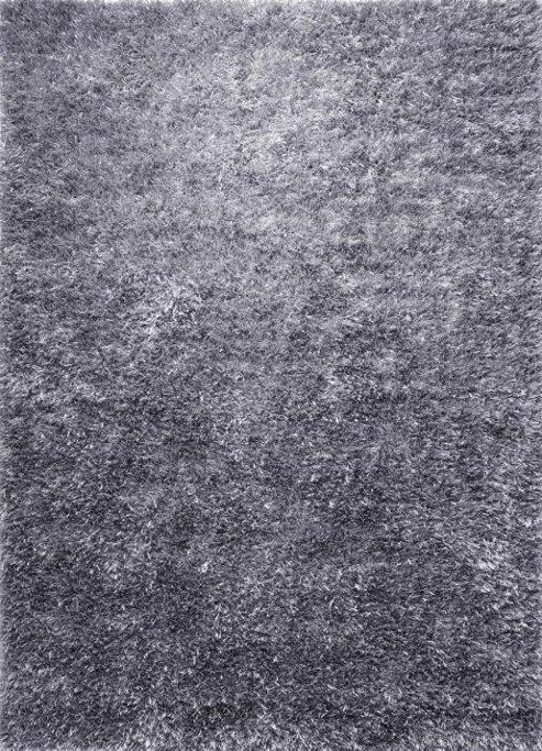 Image of Esprit Cool Glamour Silver Shag Rug - 140cm X 200cm