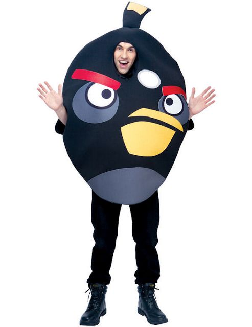 Image of Black Angry Birds Costume (deluxe)