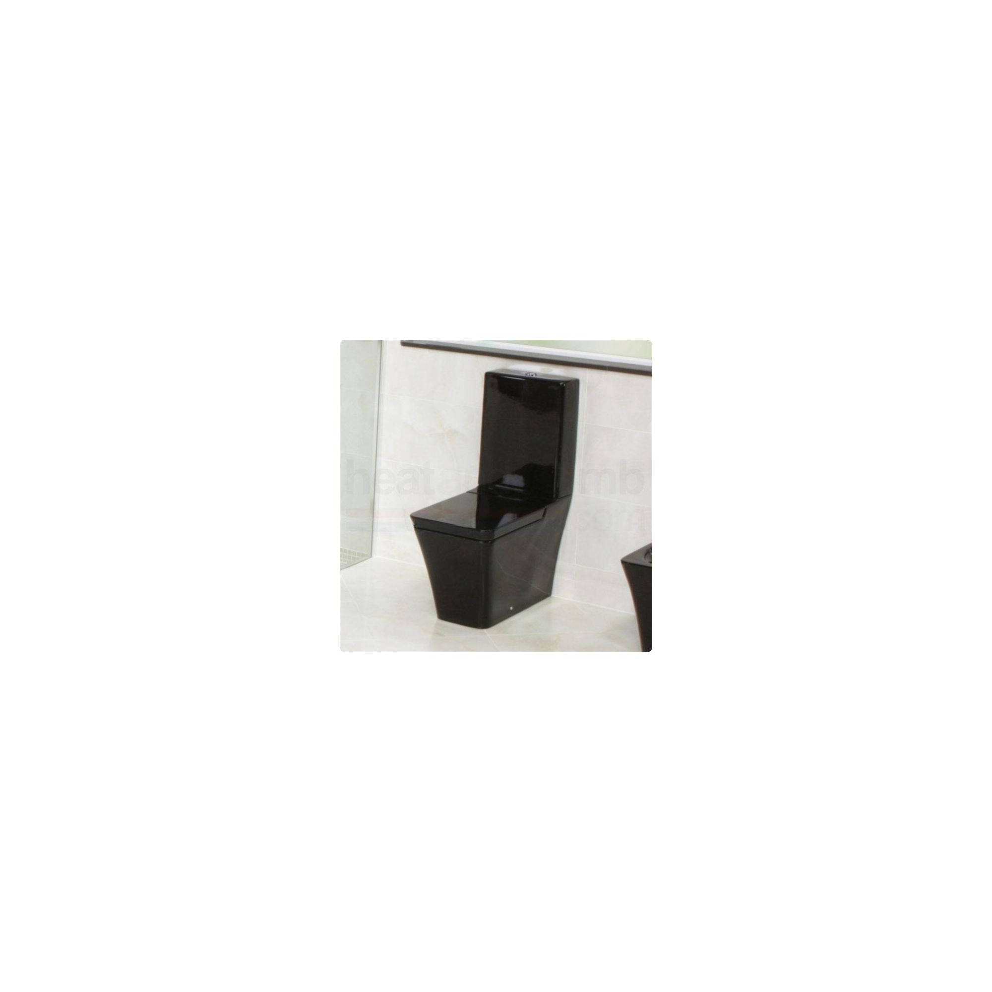 RAK Opulence Black Close Coupled Toilet with Soft Close Toilet Seat at Tescos Direct