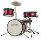 Rocket TIM JR 3/12 RD Junior 3 Piece Drum Kit - Red