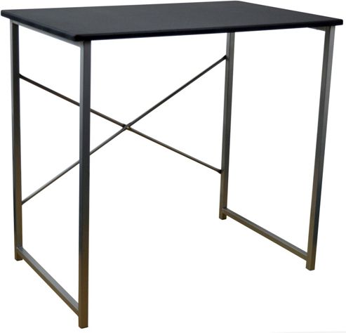 Image of Harbour Housewares Computer, Laptop Wooden Desk - Black