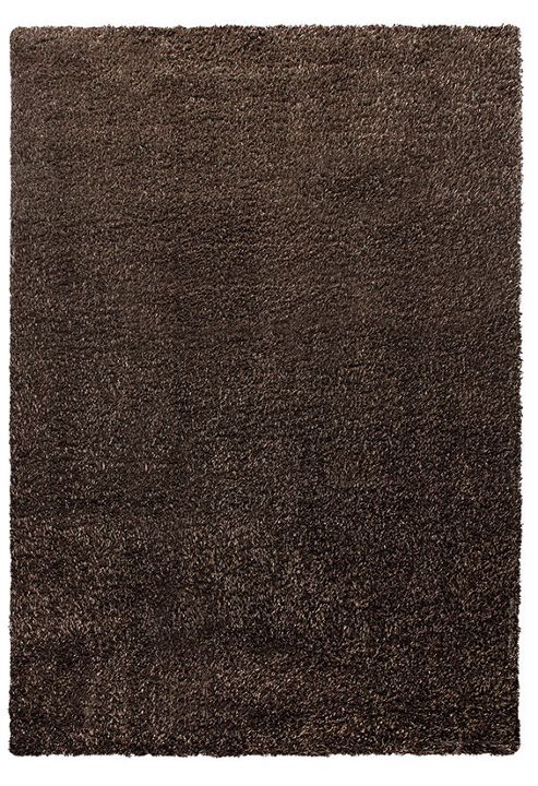 Image of Esprit Cosy Glamour Brown Woven Rug - 133 Cm X 200 Cm (4 Ft 4 In X 6 Ft 7 In)