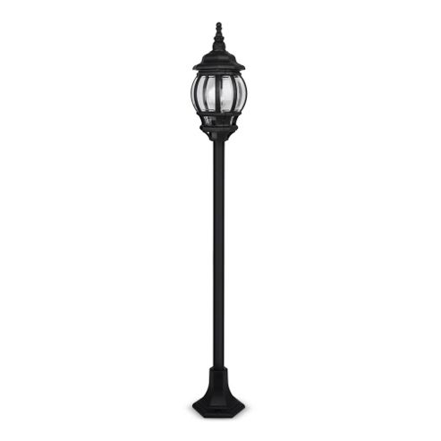 Image of Windsor Ip44 Outdoor 1.3m Bollard Light In Matt Black