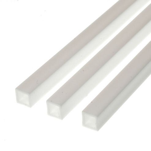 Image of Evergreen Styrene Square Tube 4.8mm X 4.8mm (0.187")