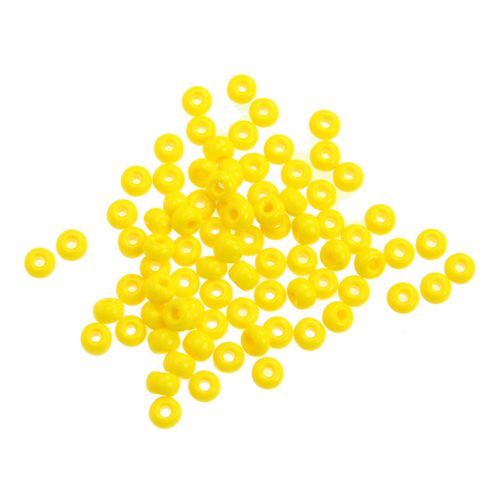 Image of Czech Seed Bead 4/0 Op Gold/yellow