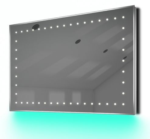 Image of Ambient Shaver Led Bathroom Illuminated Mirror With Demister Pad & Sensor K171t