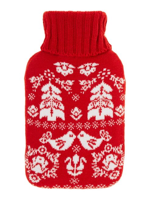 Image of Linea Scandi Hot Water Bottle Red