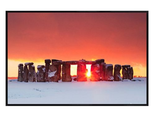 Image of Tom Mackie Gloss Black Framed Stonehenge Poster