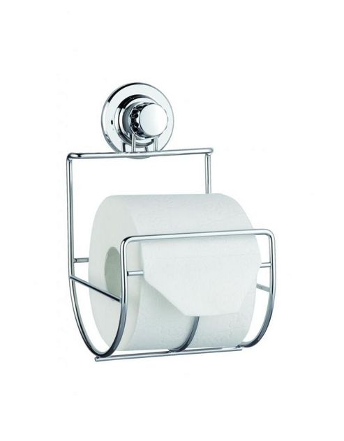 Image of Sanwood Paper Roll Holder In Chrome With Suction Cup
