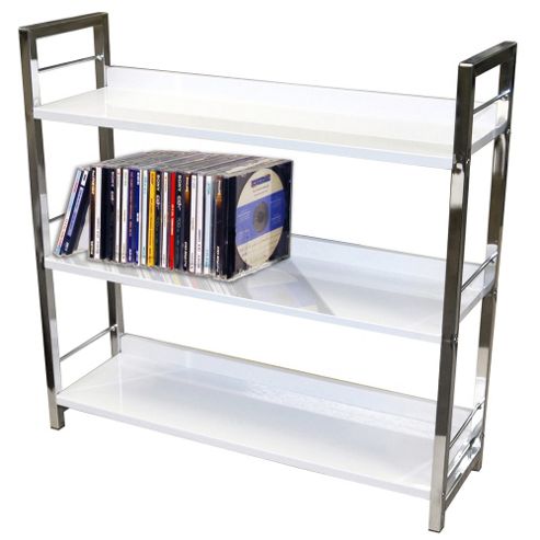 Image of Brooklyn - 3 Tier Shelf Storage Unit / Bookcase - White