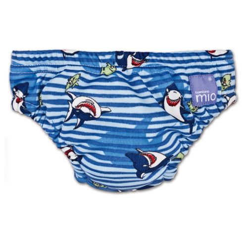 Image of Bambino Mio Swim Nappy - Large Blue Shark 9-12kg