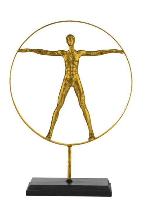 Image of Premier Housewares Man Sculpture - Golden